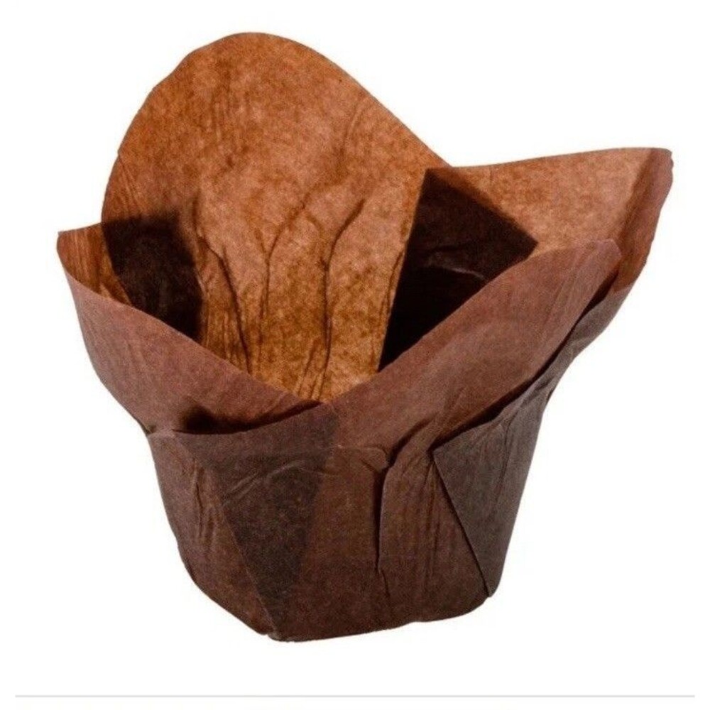 5000 Bakery Chocolate Brown Lotus Cups 2 X 2 Diameter Cupcakes Master Carton